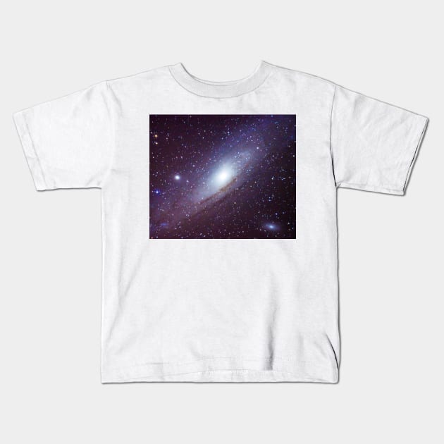 Andromeda Galaxy Kids T-Shirt by StevenElliot